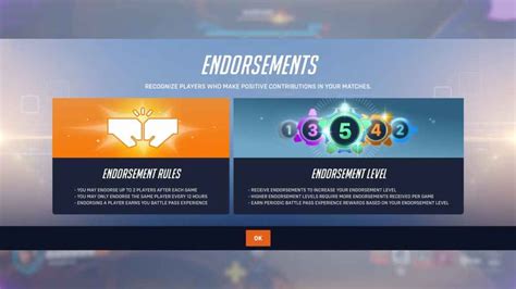 The endorsement rank constantly decays. . Max endorsement level overwatch